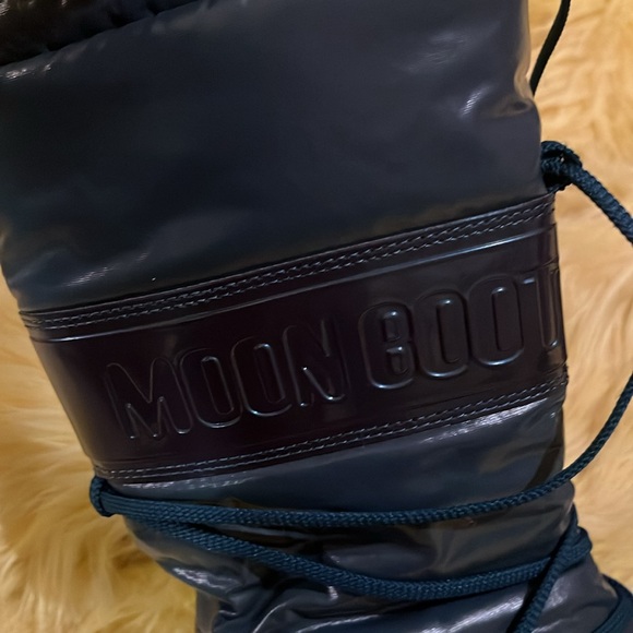 TECNICA blue metallic fleece lined MOON BOOTS - Picture 8 of 12